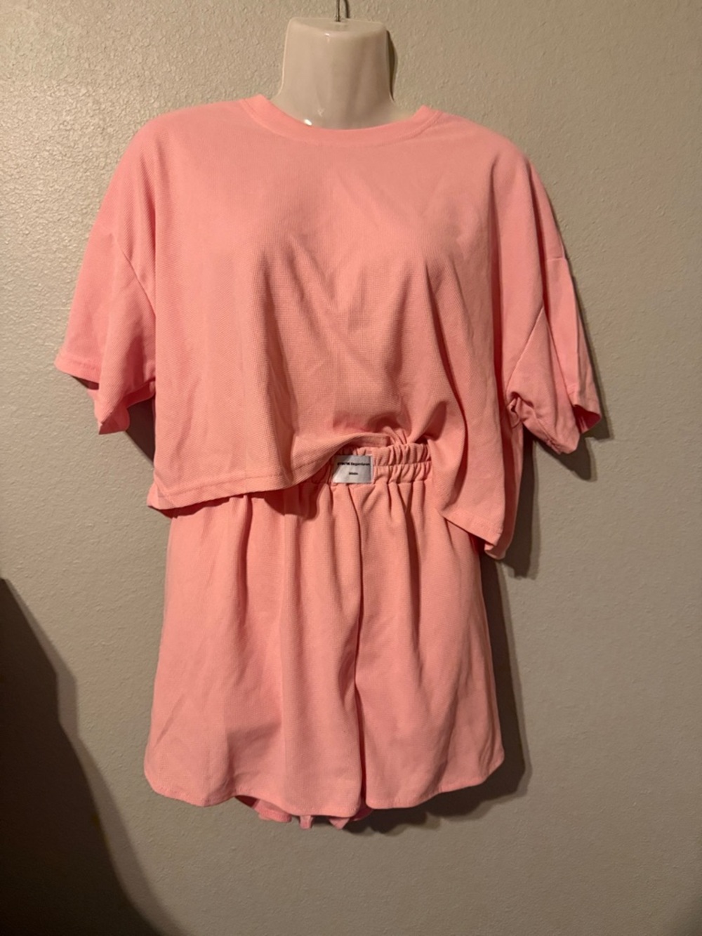 Women's Pink Two-Piece Lounge Pajama Set